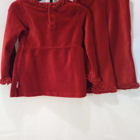 The Children's Place 2 piece Set Color Red Ruffle Size 24 Months - Picture 2 of 7